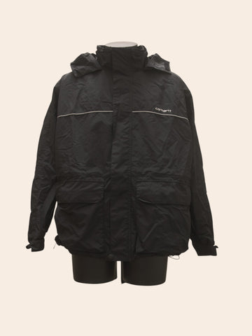 Carhartt Reflective Lined Rain Jacket Black (M)
