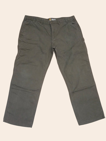 Carhartt Olive Green Relaxed Carpenter Pants (W44 X L32)