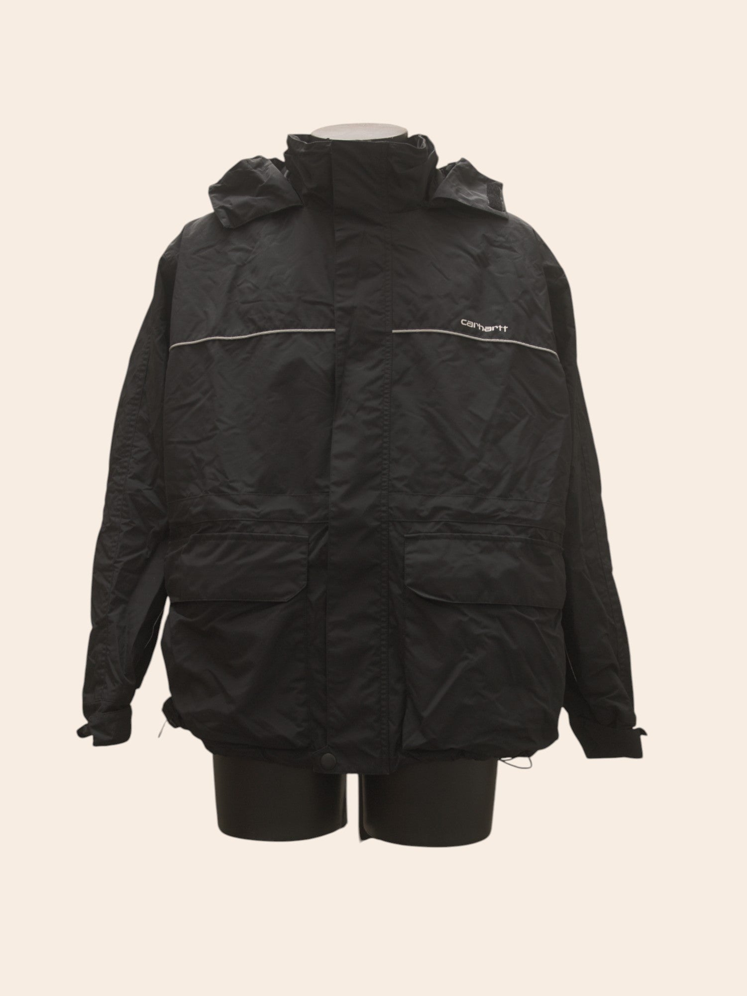 Carhartt Reflective Lined Rain Jacket Black (M)