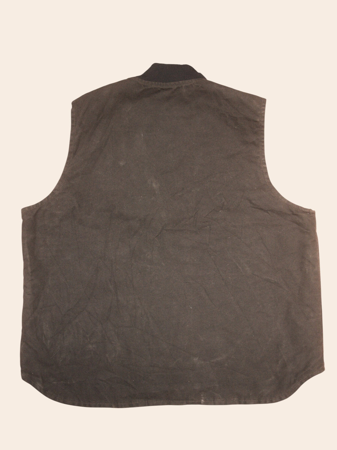 Carhartt Dark Brown Duck Canvas Vest (XL)