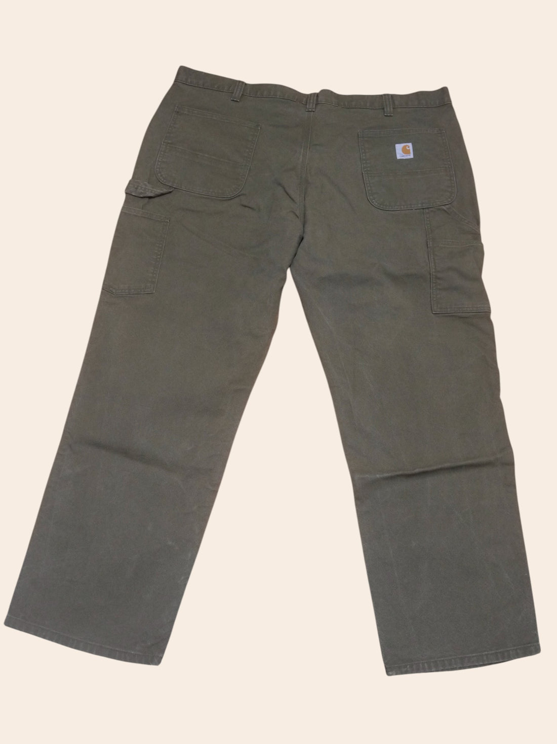 Carhartt Olive Green Relaxed Carpenter Pants (W44 X L32)