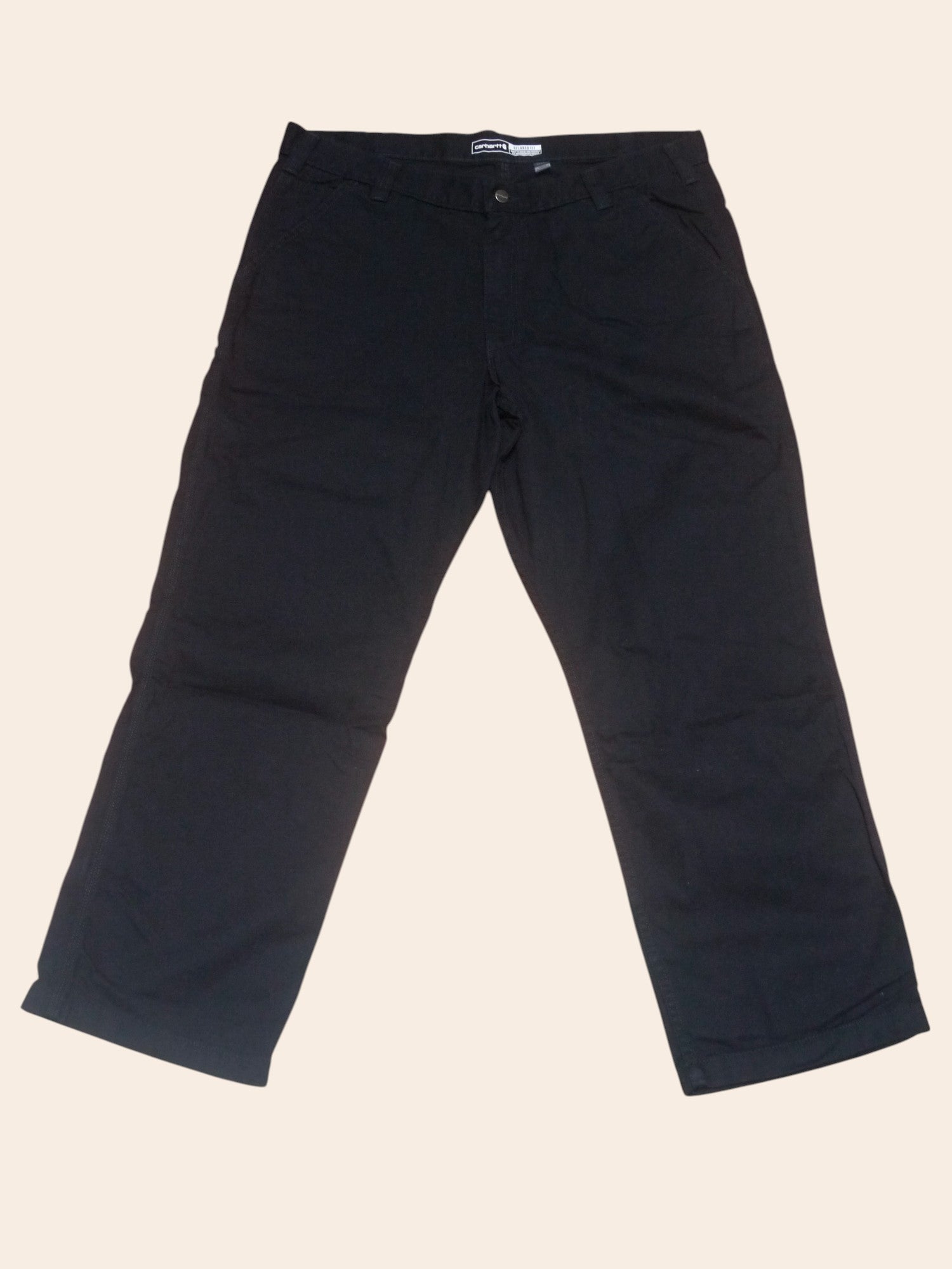 Carhartt Black Rugged Flex Canvas Work Pants (W40 X L30)