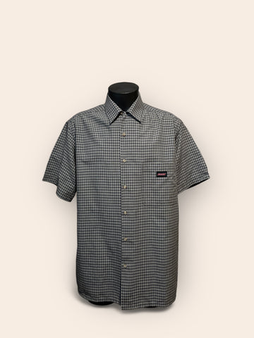 Dickies Gray Checkered Short Sleeved Shirt (M)