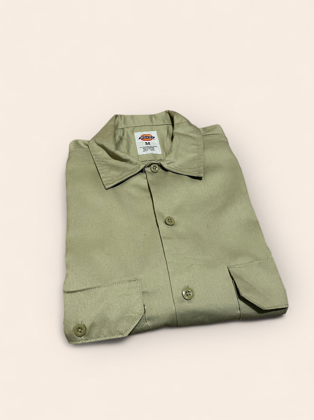 Dickies Long Sleeved Beige Shirt (M)