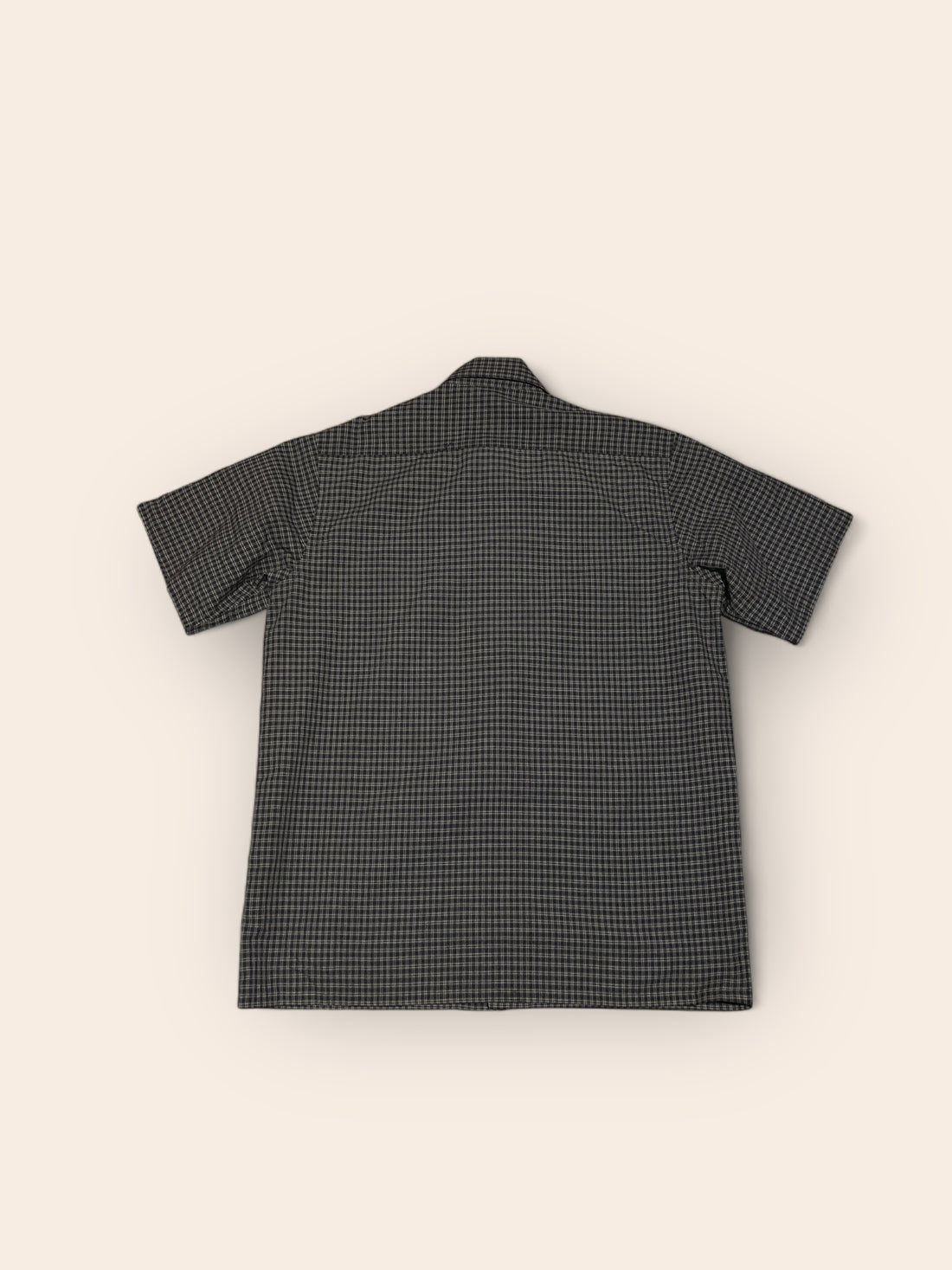 Dickies Gray Checkered Short Sleeved Shirt (M)