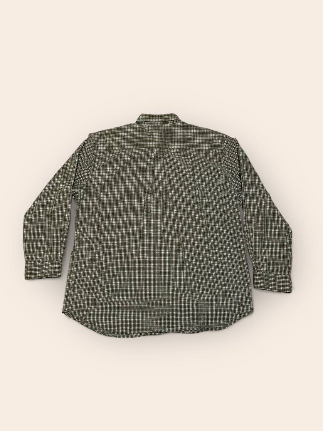 Carhartt Green Mandlik Check Long Sleeved Shirt (XL)