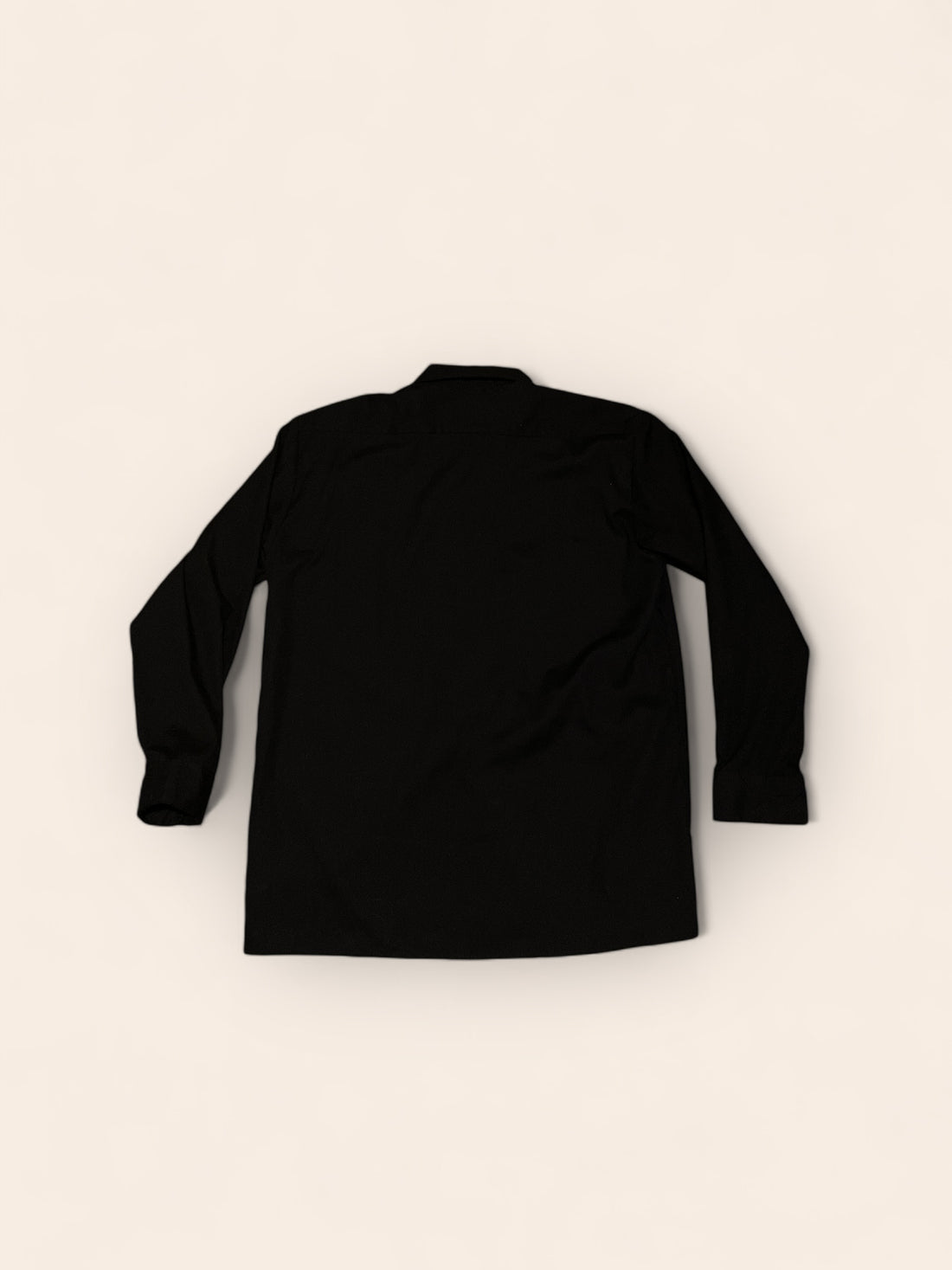 Dickies Long Sleeved Plain Black Shirt (L)