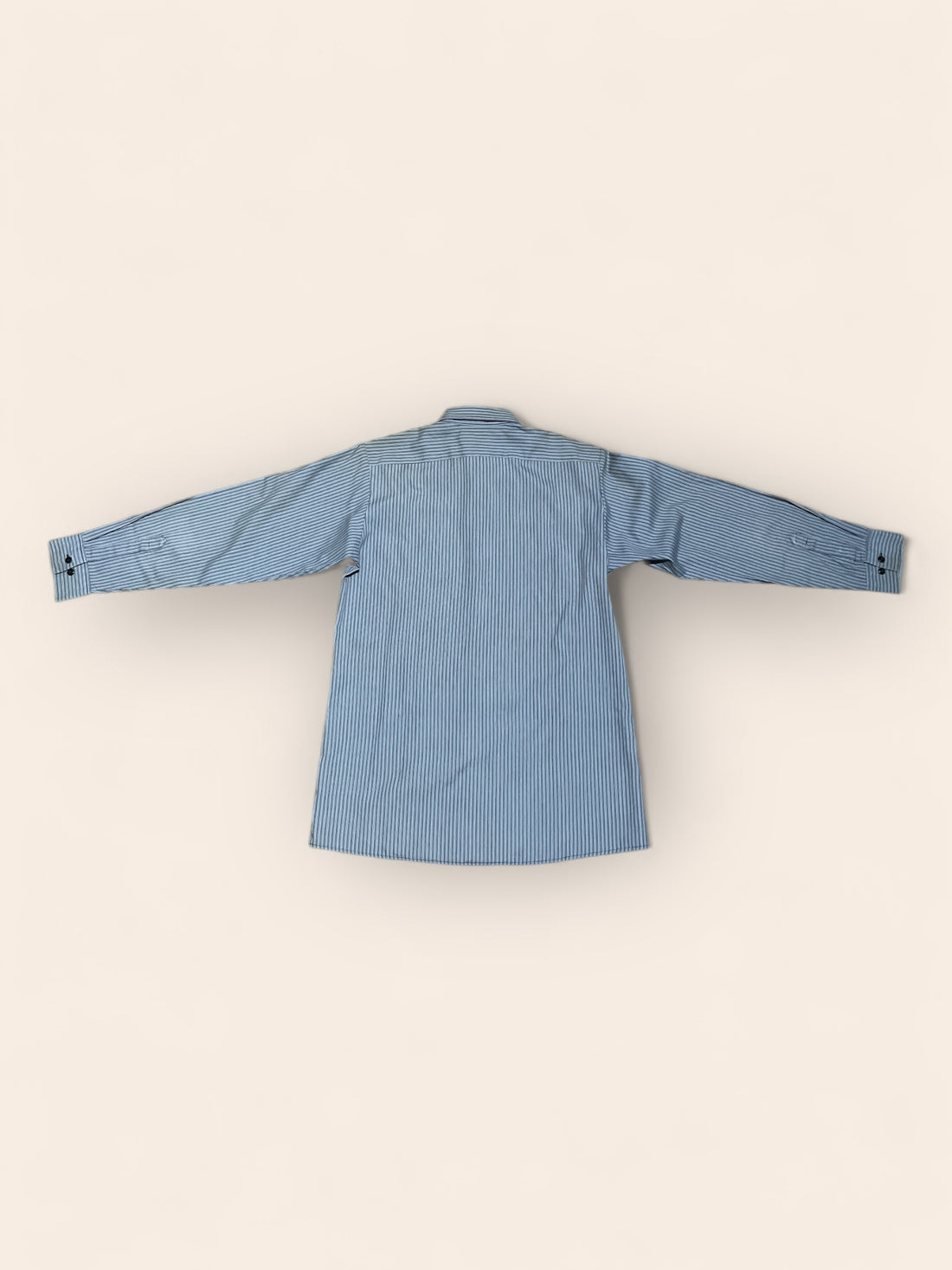 Dickies Blue Long Sleeved Striped Shirt (M)