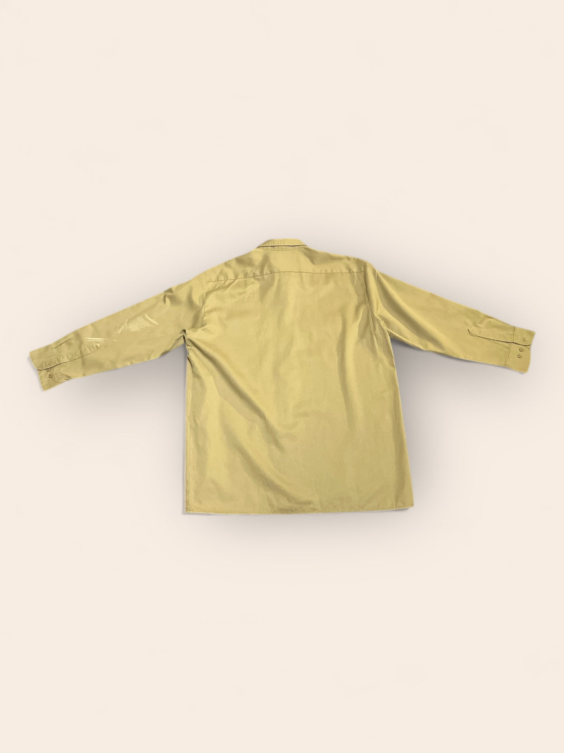 Dickies Long Sleeved Plain Beige Shirt (XL)