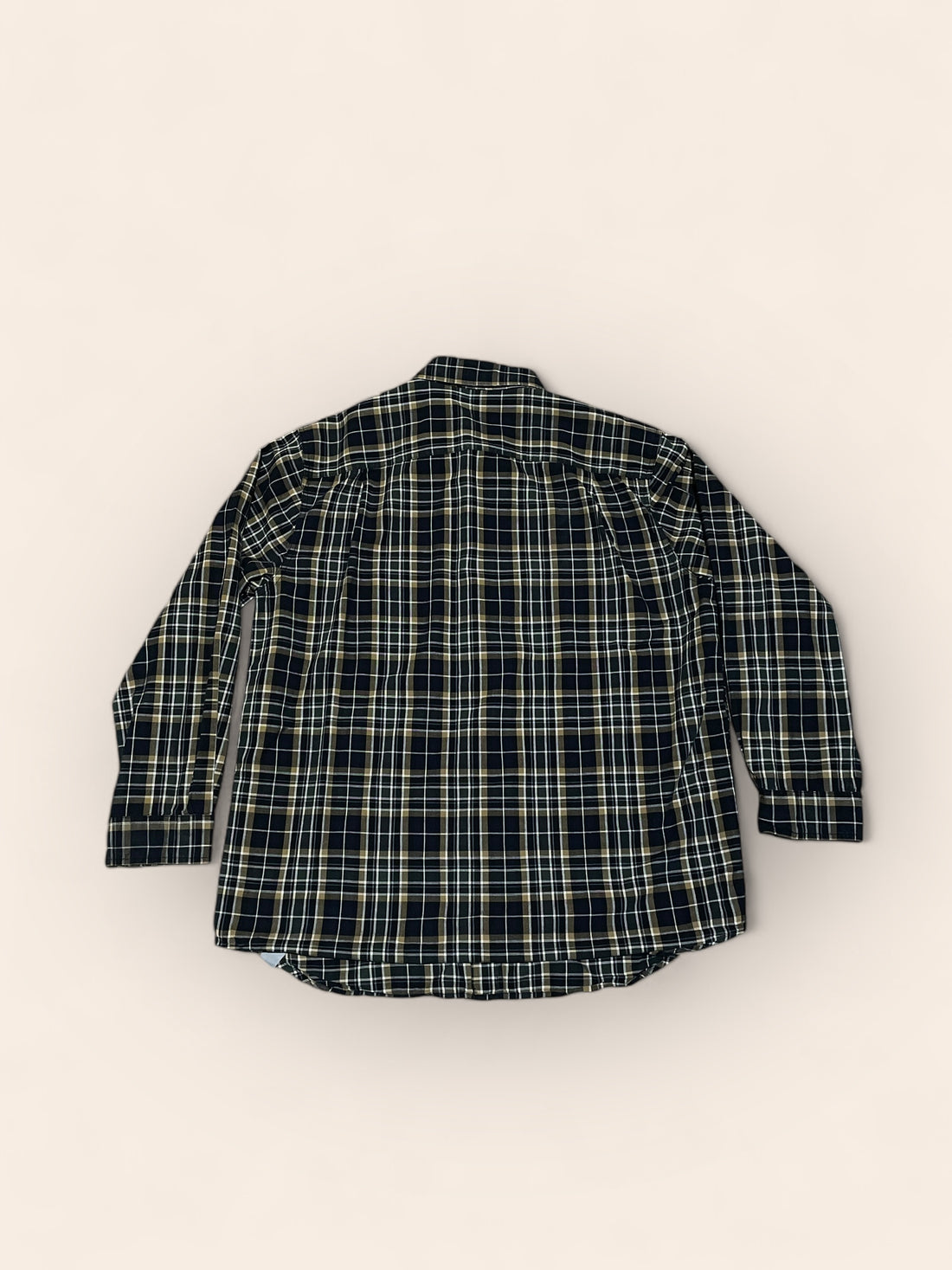 Carhartt Blue Green Stroy Check Long Sleeved Shirt (XL)