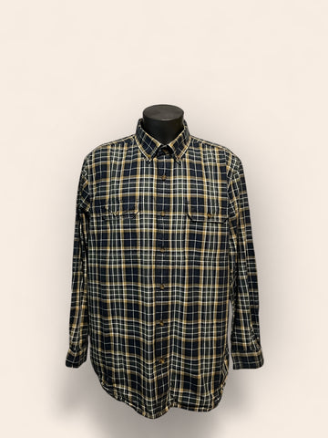 Carhartt Blue Green Stroy Check Long Sleeved Shirt (XL)