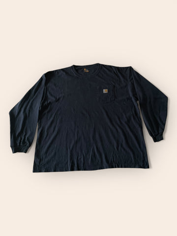 Carhartt Dark Blue Long Sleeved Tshirt (2XL)