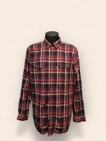 Carhartt Red Black Stroy Check Long Sleeved Shirt (L)