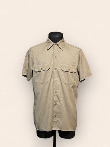 Dickies Short Sleeved Beige Shirt (M)