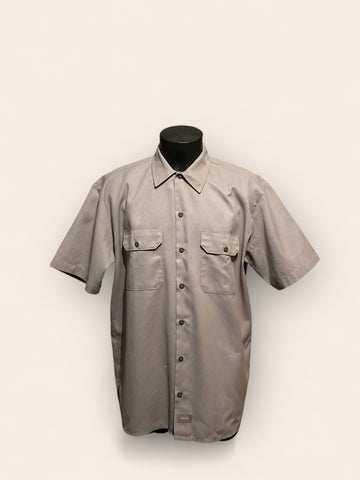 Dickies Gray Short Sleeved Shirt (L)