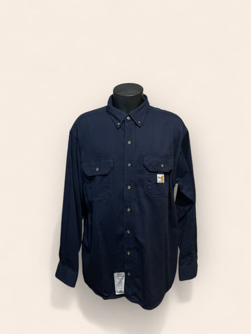 Carhartt FR Dark Blue Long Sleeved Shirt (XL)