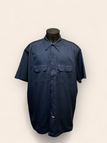 Dickies Navy Short Sleeved Shirt (XL)