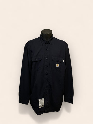 Carhartt FR Dark Blue Long Sleeved Shirt (XL)