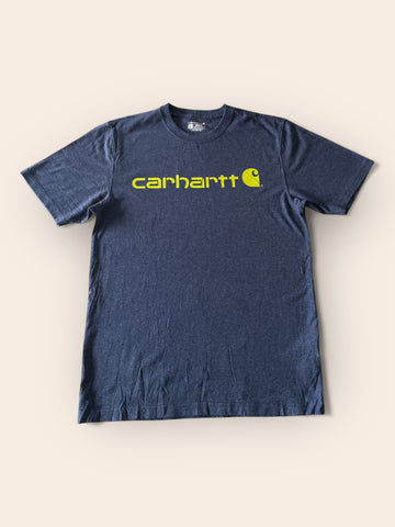 Carhartt Blue Tshirt w/ Green Logo (M)